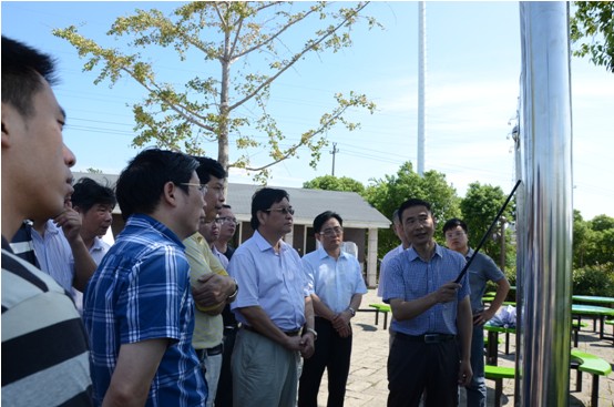 台州市政协一行专程来嘉兴考察水源生态湿地工程